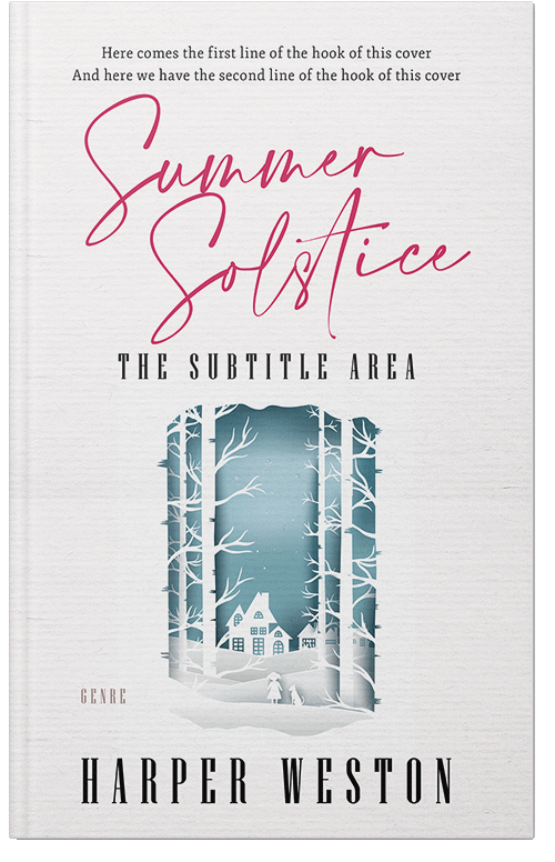 Front view of Premade Literary Fiction Book Cover - Wild Sand