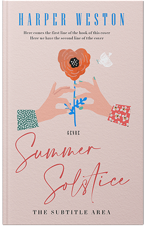 Pre Made Book Cover Oyster Pink