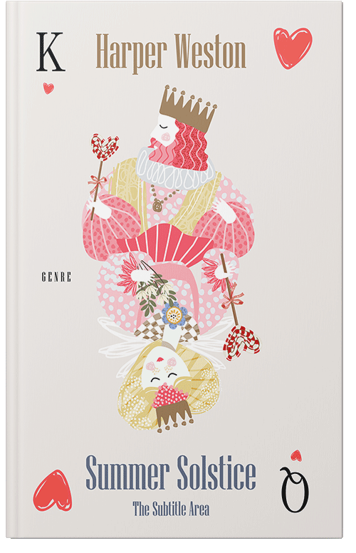 Front view of Premade Romance Book Cover - Dawn Pink