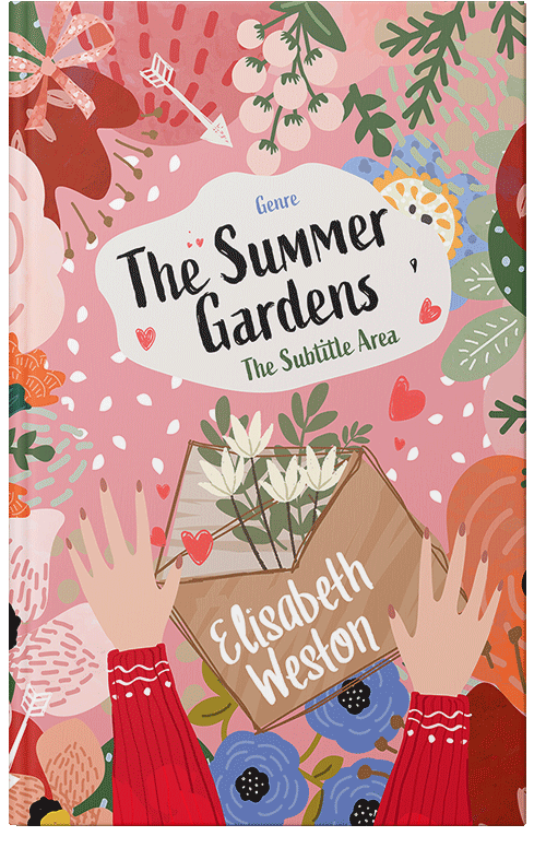 Front view of Premade Romance Book Cover - Cavern Pink