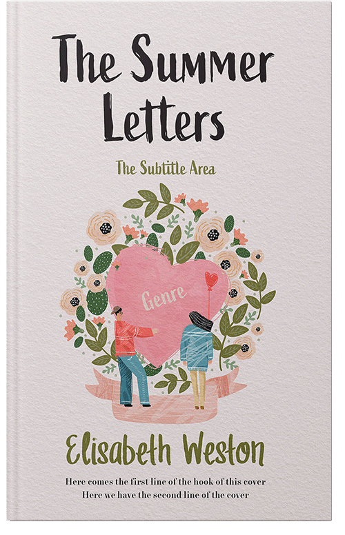 Front view of Premade Romance Book Cover - Ebb