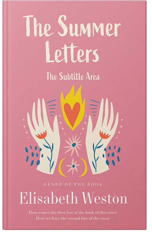 Front view of Premade Religion & Spirituality Book Cover - Deep Blush