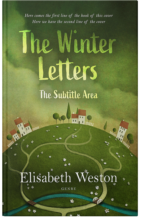 Front view of Premade Fantasy Book Cover - Fern Frond