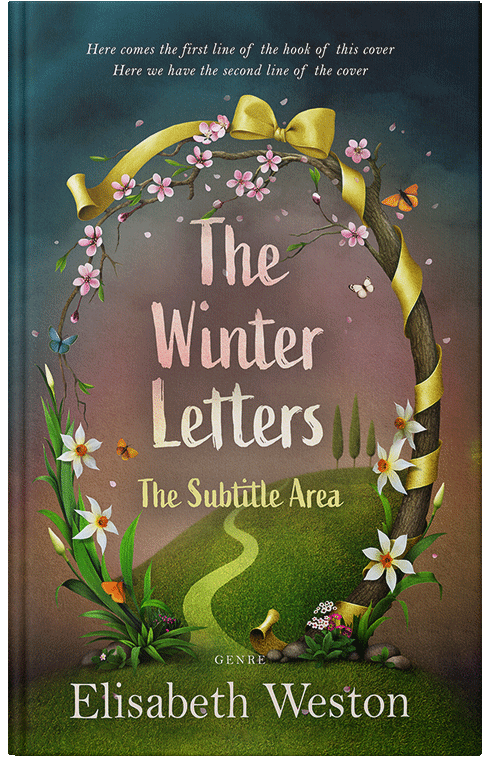 Front view of Premade Literary Fiction Book Cover - Verdigris