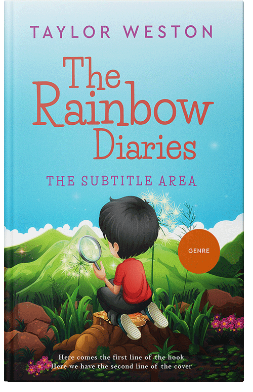 Front view of Premade Children's Book Cover - Seagull