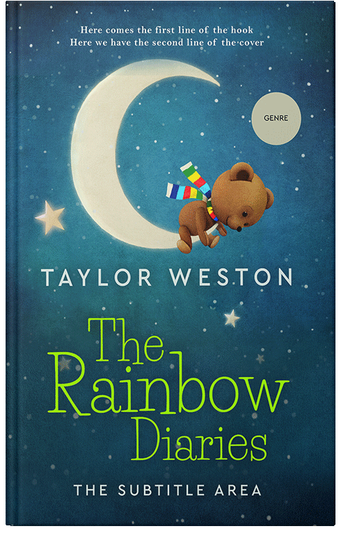 Front view of Premade Children's Book Cover - Blumine