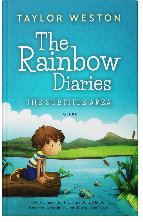 Front view of Premade Nature Book Cover - Java