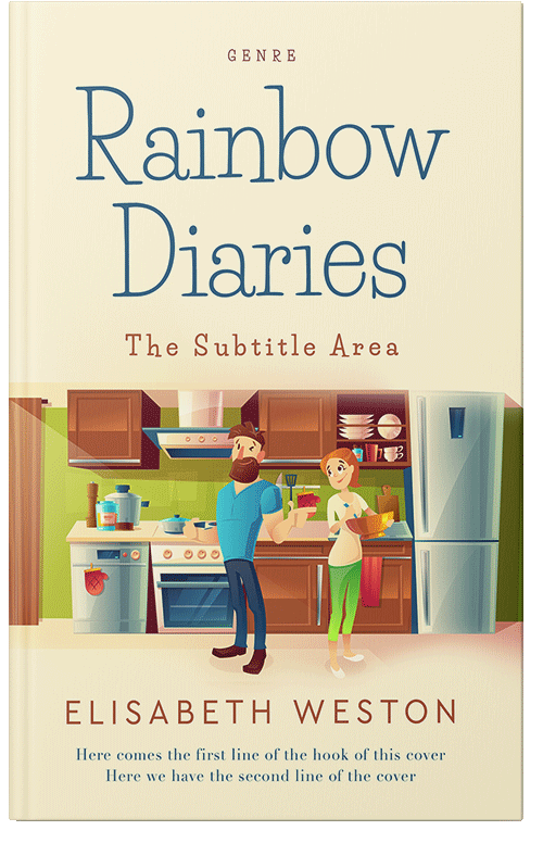 Front view of Premade Chick Lit Book Cover - Coconut Cream