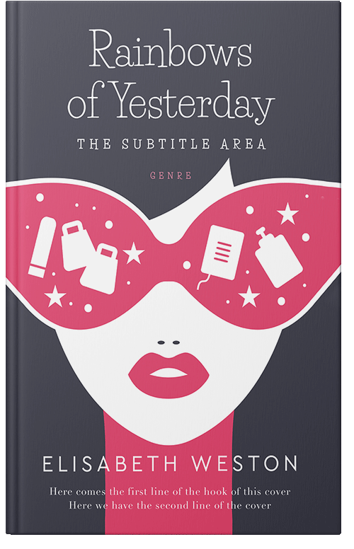 Front view of Premade Abstract Book Cover - Gun Powder