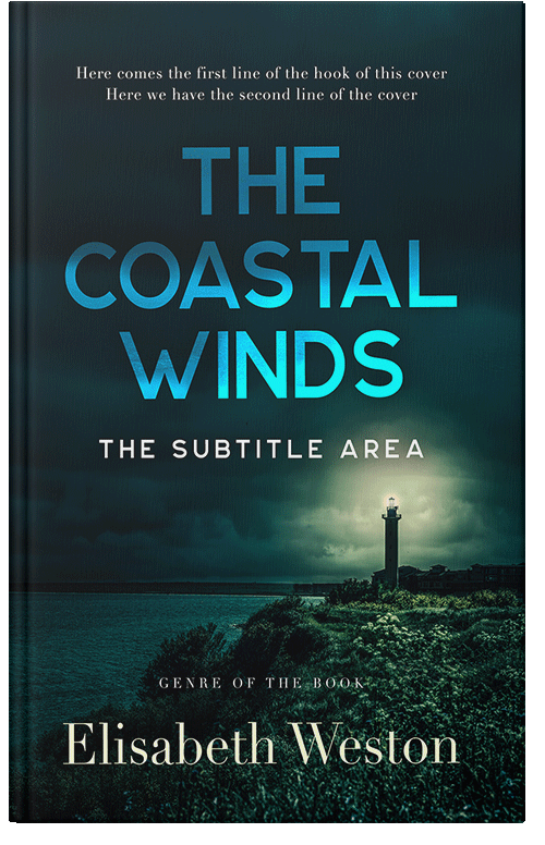 Front view of Premade Mystery & Thriller & Suspense Book Cover - Bottle Green