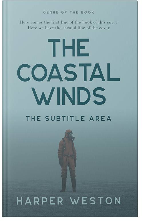 Front view of Premade Apocalyptica Book Cover - Gull Gray