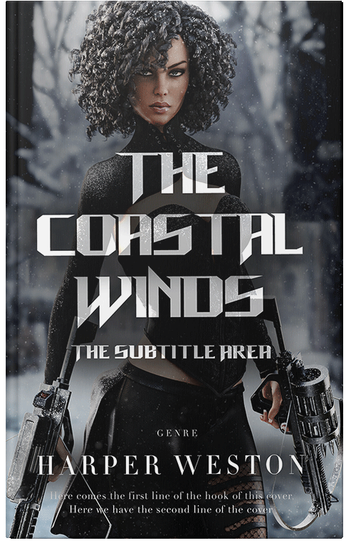 Front view of Premade Fantasy Book Cover - Shark