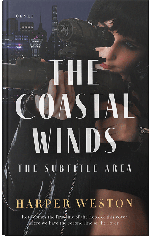 Front view of Premade Action & Adventure Book Cover - Thunder