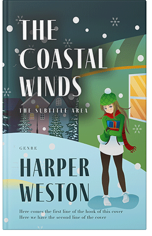 Premade Book Cover Jagged Ice