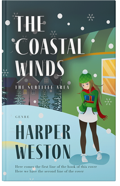 Front view of Premade Teen & Young Adult Book Cover - Jagged Ice