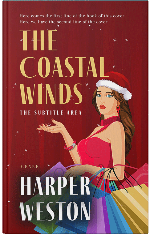 Front view of Premade Business Book Cover - Dark Burgundy