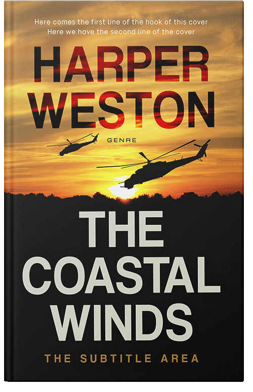 Front view of Premade Apocalyptica Book Cover - Old Gold