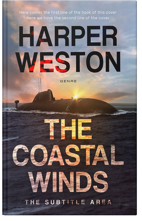 Front view of Premade Action & Adventure Book Cover - Cameo