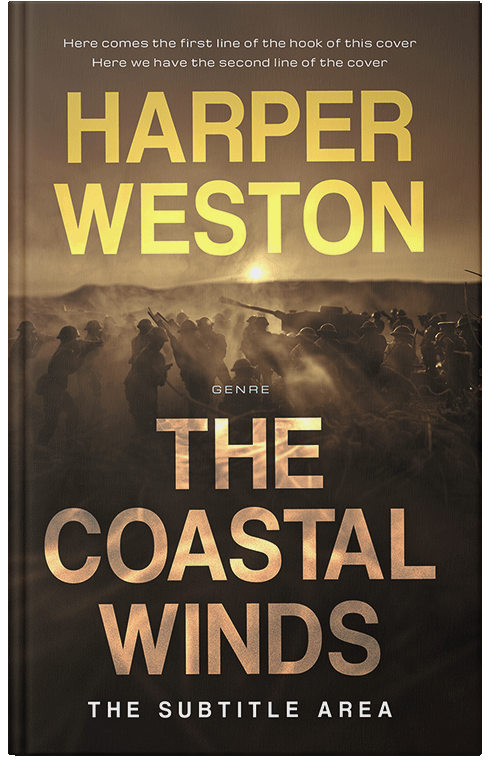 Front view of Premade Historical Book Cover - Bistre