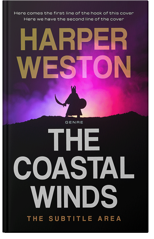 Front view of Premade Fantasy Book Cover - Asphalt