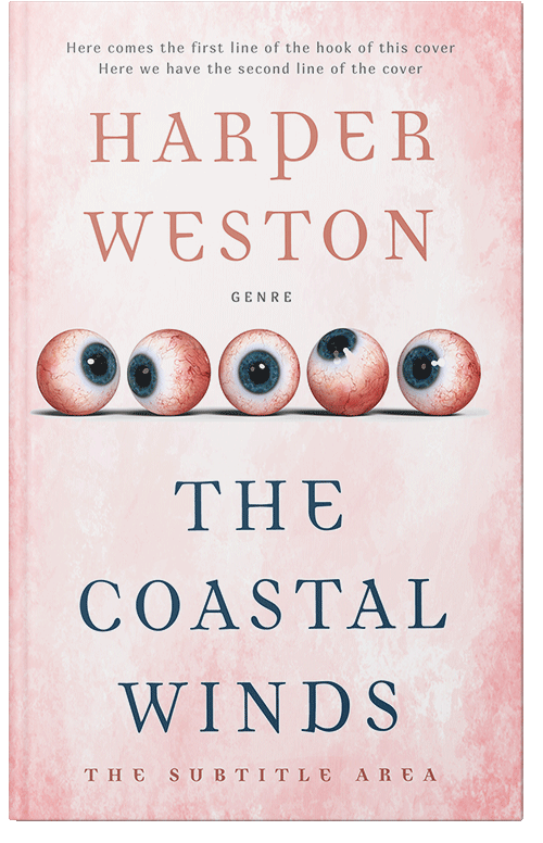 Front view of Premade Abstract Book Cover - Fantasy