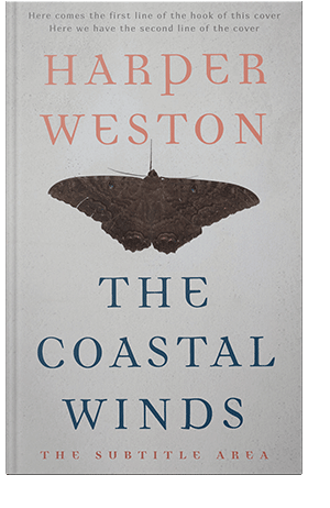 Pre Made Book Cover Quill Gray