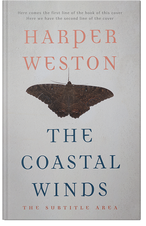 Front view of Premade Science & Nature Book Cover - Quill Gray