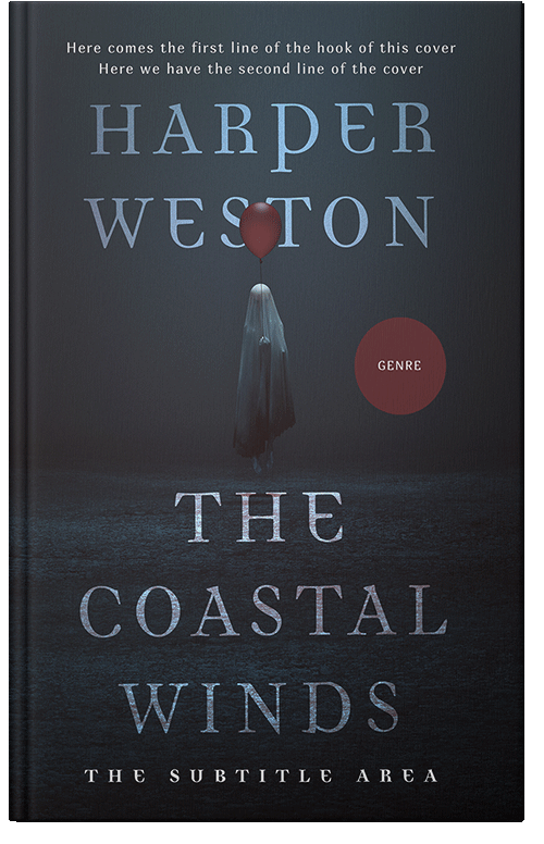 Front view of Premade Horror Book Cover - Shark