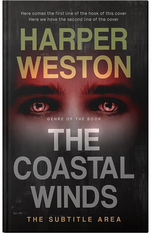 Front view of Premade Horror Book Cover - Cocoa Brown