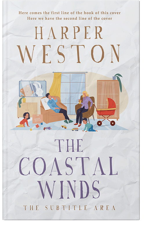 Front view of Premade Family & Parenting Book Cover - Athens Gray