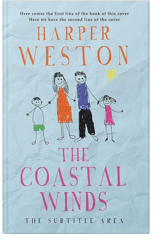 Front view of Premade Family & Parenting Book Cover - Jagged Ice