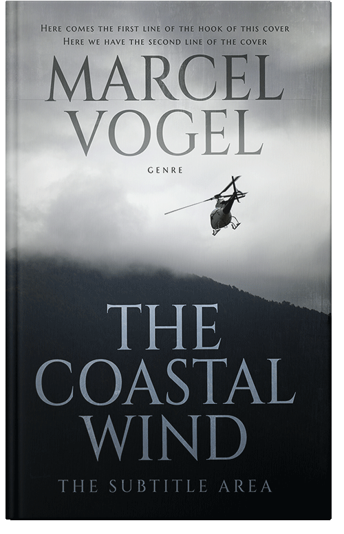 Front view of Premade Travel Book Cover - Iron