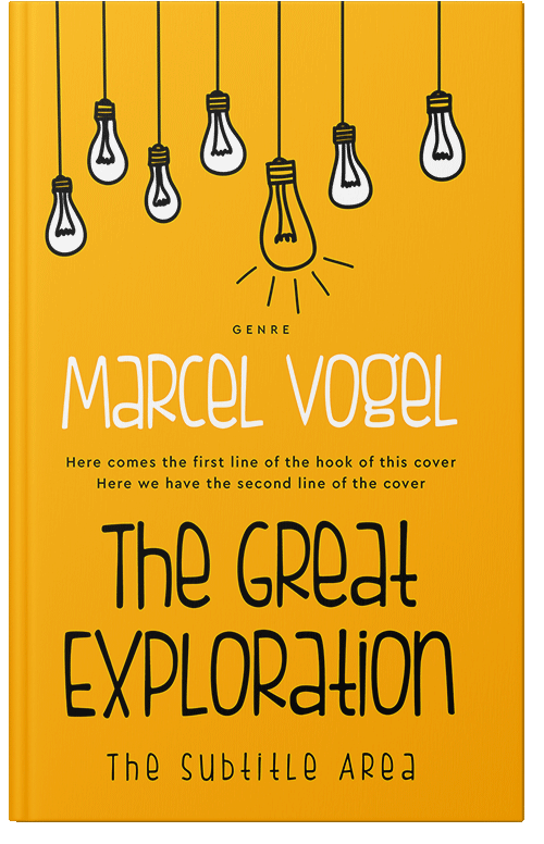 Front view of Premade Business Book Cover - Selective Yellow