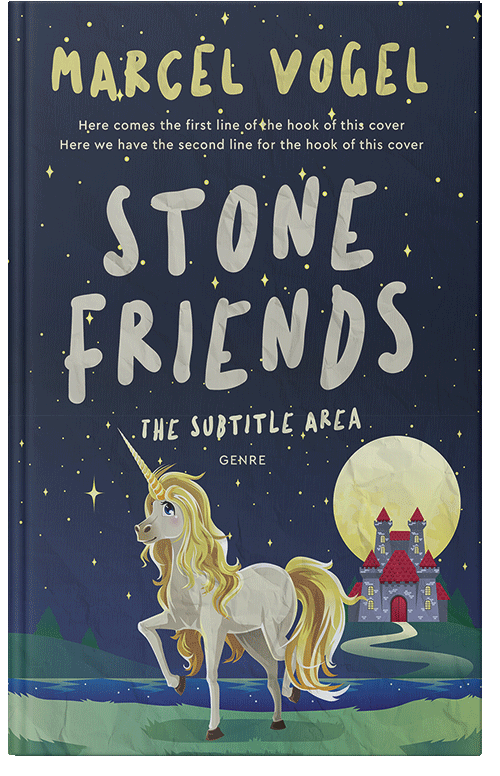 Front view of Premade Children's Book Cover - Coral Reef