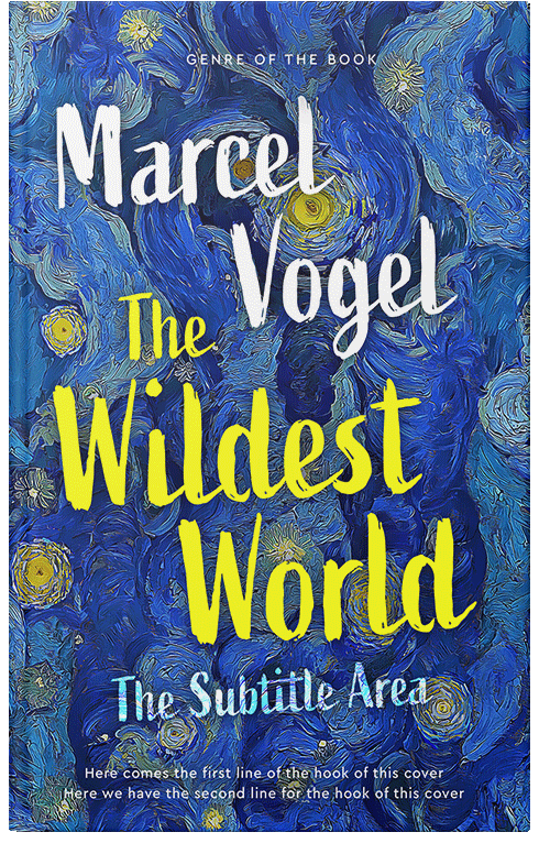 Front view of Premade Abstract Book Cover - Bay Of Many