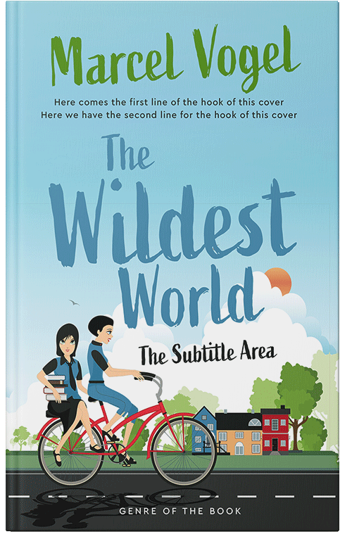 Front view of Premade Travel Book Cover - Morning Glory