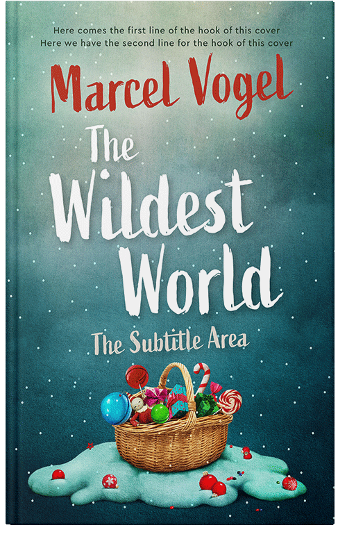 Front view of Premade Fantasy Book Cover - Smalt Blue