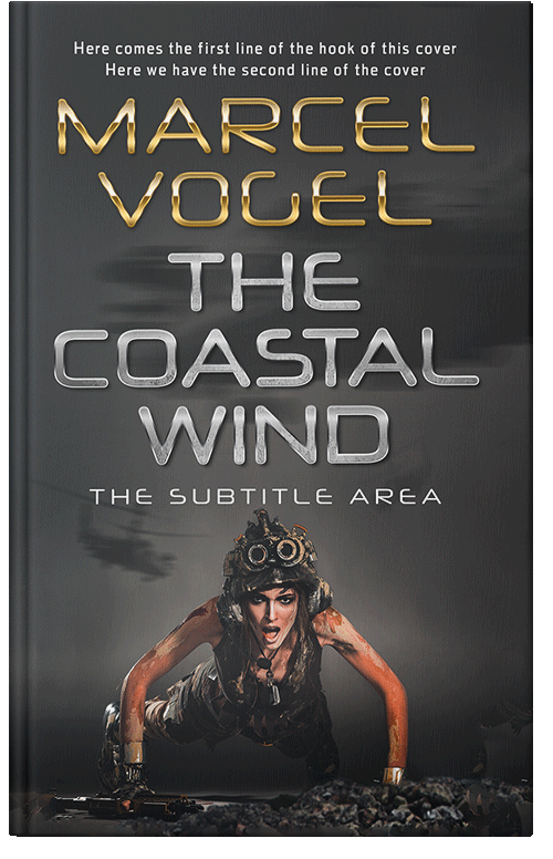 Front view of Premade Action & Adventure Book Cover - Mine Shaft