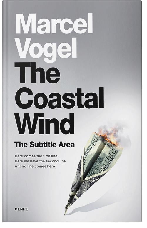 Front view of Premade Business Book Cover - Iron