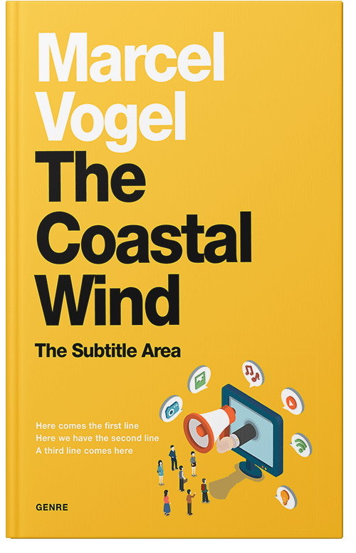 Front view of Premade Business Book Cover - Sunglow