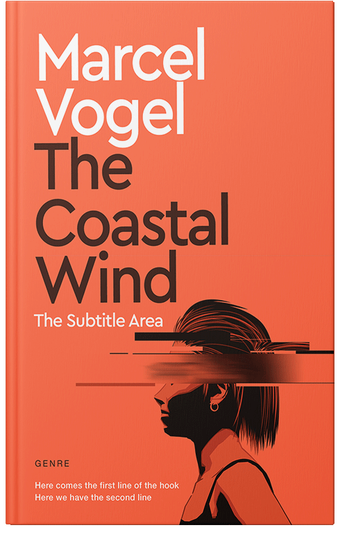 Front view of Premade Self-Improvement & Self-Help Book Cover - Persimmon