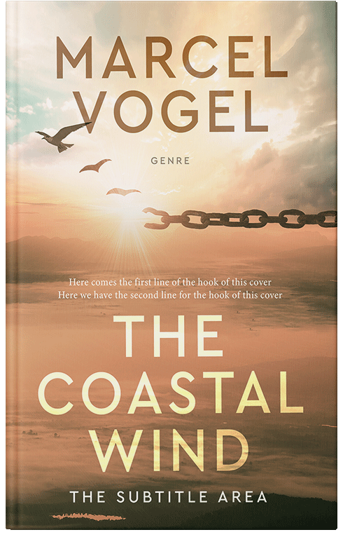 Front view of Premade Self-Improvement & Self-Help Book Cover - Antique Brass