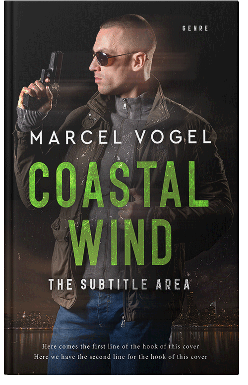 Front view of Premade Mystery & Thriller & Suspense Book Cover - Cod Gray