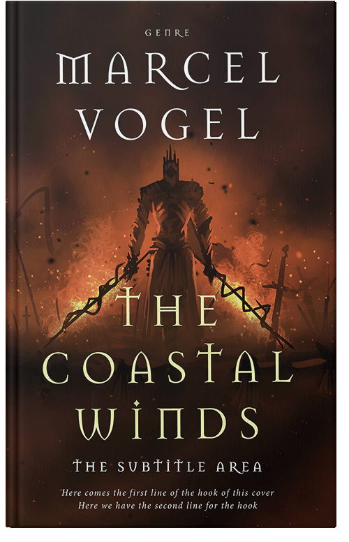 Front view of Premade Fantasy Book Cover - Graphite