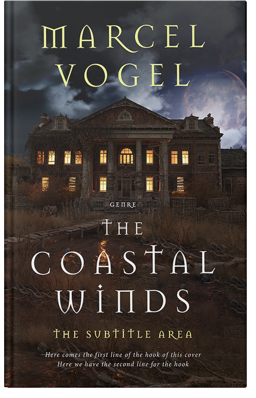 Front view of Premade Horror Book Cover - Cocoa Brown