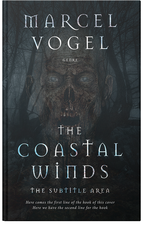 Front view of Premade Horror Book Cover - Shark