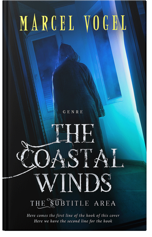 Front view of Premade Horror Book Cover - Black Pearl