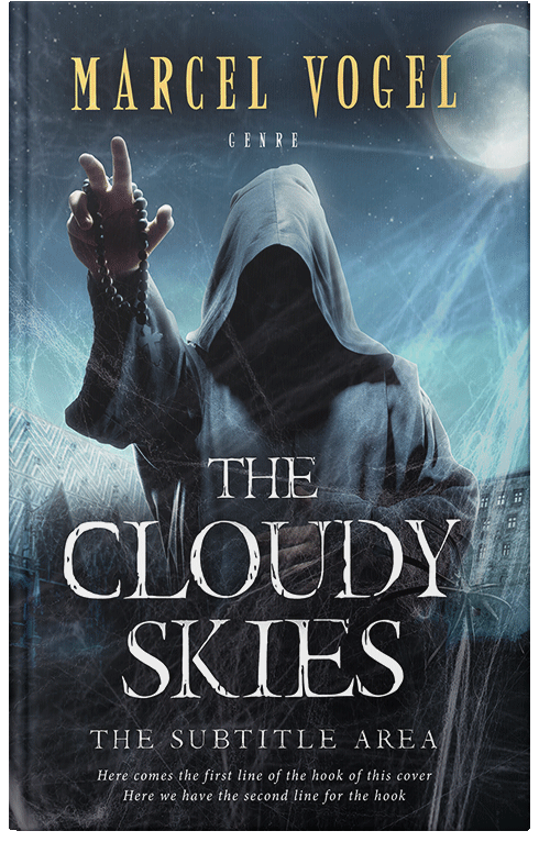 Front view of Premade Mystery & Thriller & Suspense Book Cover - Ebony Clay