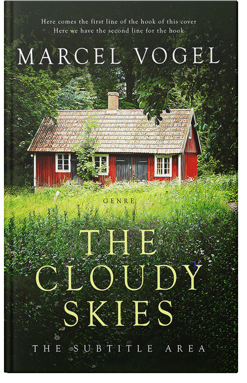 Front view of Premade Literary Fiction Book Cover - Winter Hazel