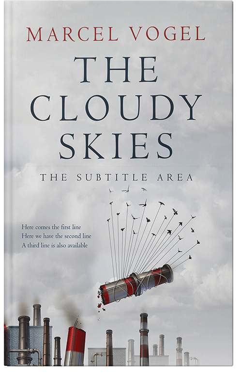 Front view of Premade Surreal Book Cover - Iron